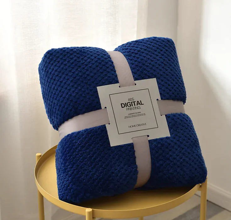 Cozy Coral Fleece Sofa Blanket - Puck's