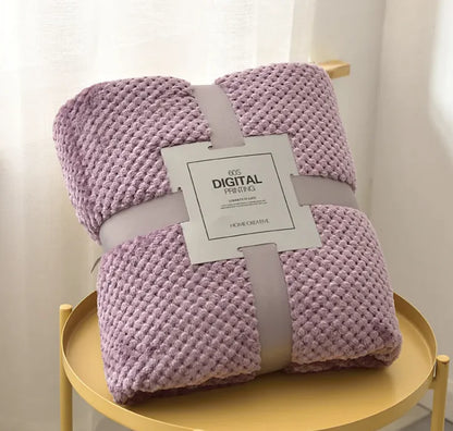 Cozy Coral Fleece Sofa Blanket - Puck's